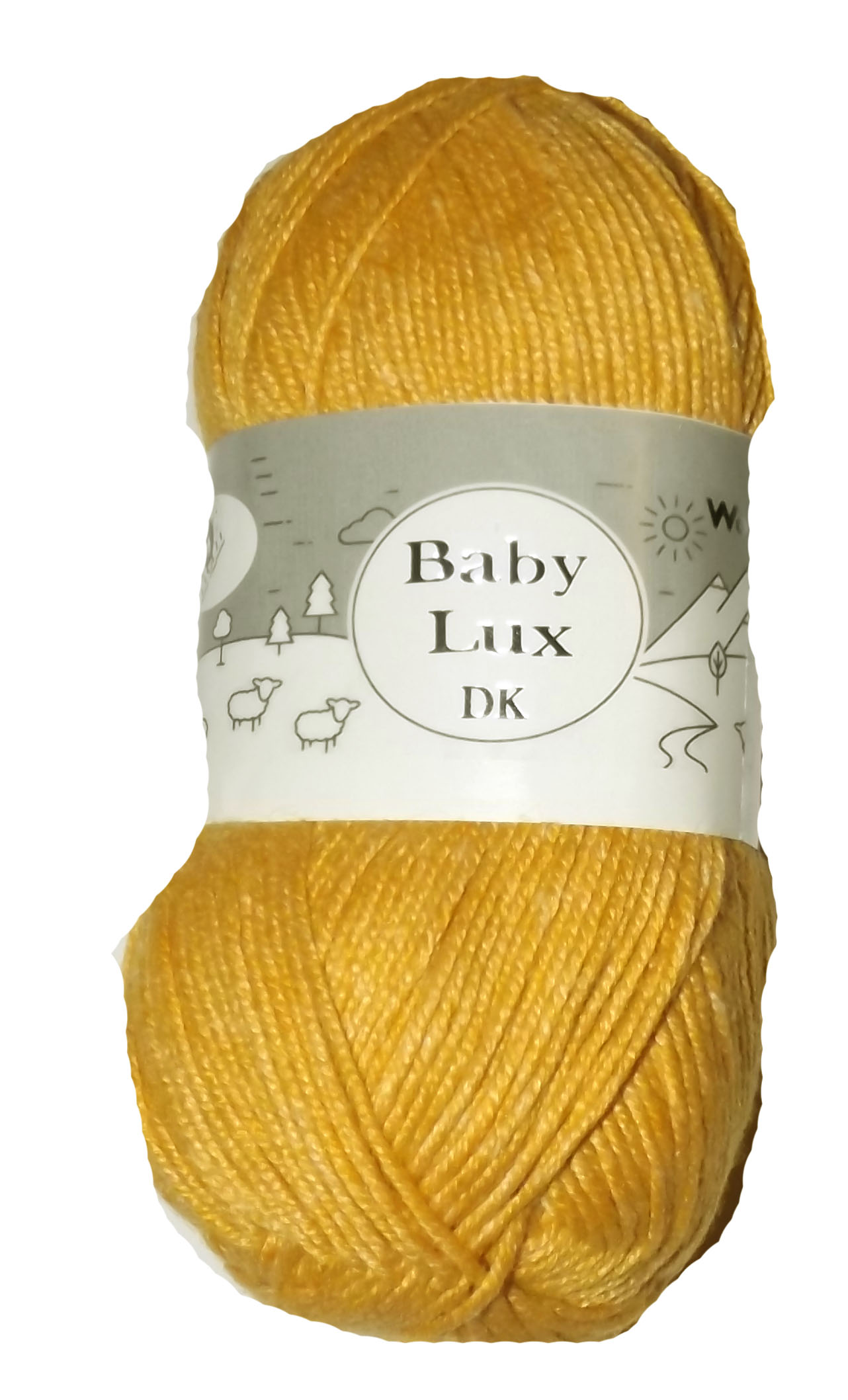 Baby Lux DK 10 x 100g Balls Mustard 70253 - Click Image to Close